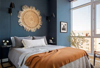  Organic Apartment Bedroom. Long Island City Flat by Becky Shea Design.