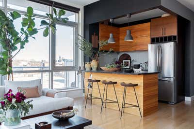  Modern Apartment Kitchen. Long Island City Flat by Becky Shea Design.