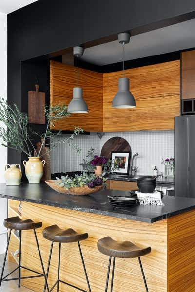  Organic Apartment Kitchen. Long Island City Flat by Becky Shea Design.