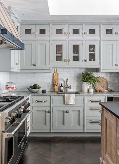  Transitional Family Home Kitchen. west village maisonette - the greenwich lane by Becky Shea Design.