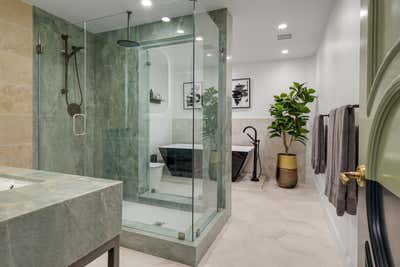  Transitional Apartment Bathroom. Project 1203 by Elisa Baran LLC.