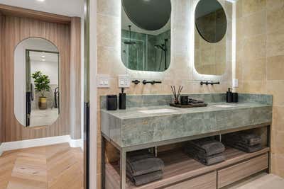 Art Deco Apartment Bathroom. Project 1203 by Elisa Baran LLC.