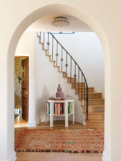  Mediterranean Family Home Entry and Hall. Little Holmby by Reath Design.