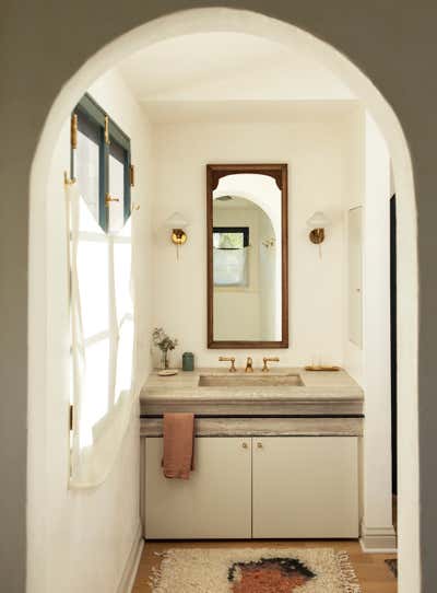  Mediterranean Family Home Bathroom. Little Holmby by Reath Design.