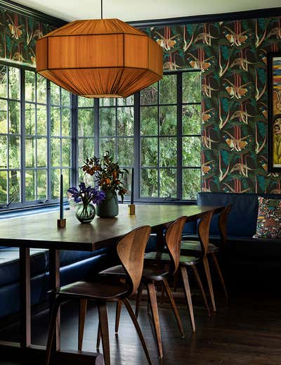  Maximalist Family Home Dining Room. Franklin Hills  by Reath Design.