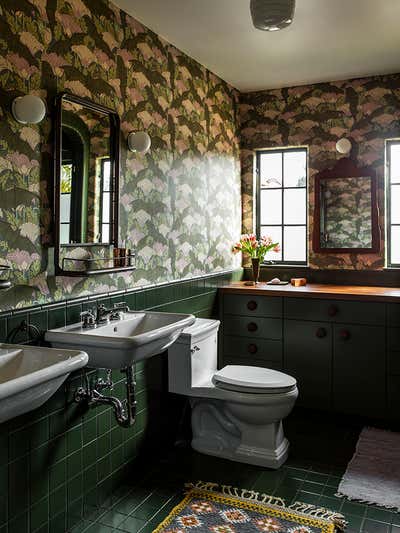  Maximalist Family Home Bathroom. Franklin Hills  by Reath Design.