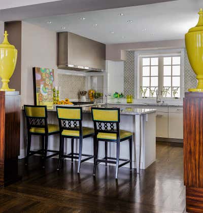  Art Deco Transitional Apartment Kitchen. Beacon Hill Flat  by Michael Barnum Studio, LLC.