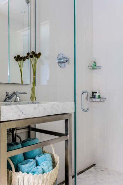  Art Deco Apartment Bathroom. Beacon Hill Flat  by Michael Barnum Studio, LLC.