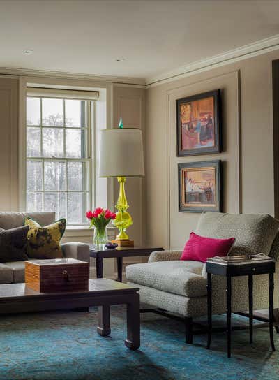  Art Deco Apartment Living Room. Beacon Hill Flat  by Michael Barnum Studio, LLC.