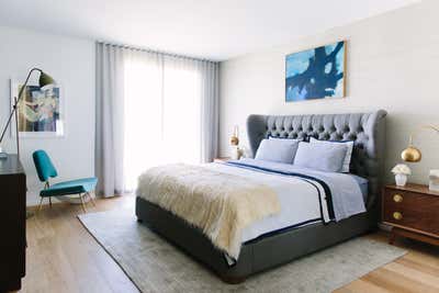 Eclectic Apartment Bedroom. polished penthouse by Black Lacquer Design.