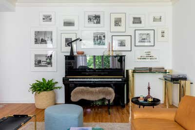 Eclectic Apartment Living Room. old hollywood apartment  by Black Lacquer Design.