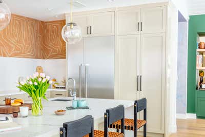 Maximalist Coastal Vacation Home Kitchen. laurel canyon luxe by Black Lacquer Design.