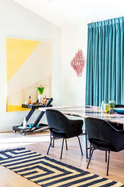  Vacation Home Dining Room. laurel canyon luxe by Black Lacquer Design.