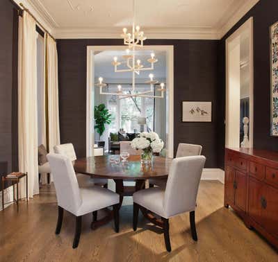  Transitional Family Home Dining Room. City Transitional by Jennifer Miller Studio.