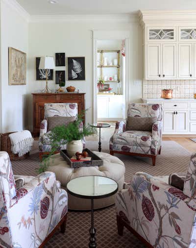  English Country Family Home Living Room. Richmond, VA | Meadows by Bridget Beari Designs.
