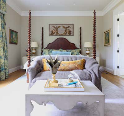  English Country Bedroom. Richmond, VA | Meadows by Bridget Beari Designs.