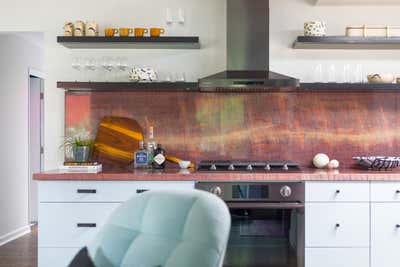 Eclectic Bachelor Pad Kitchen. laurel canyon cabin by Black Lacquer Design.