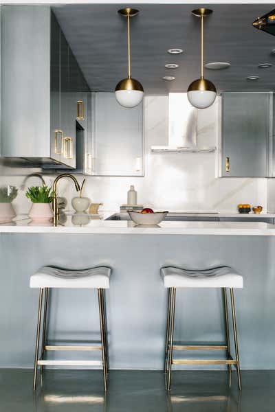  Maximalist Apartment Kitchen. cosmopolitan condo by Black Lacquer Design.