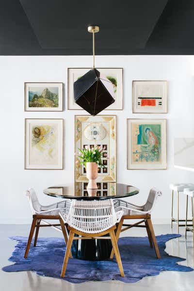  Eclectic Apartment Dining Room. cosmopolitan condo by Black Lacquer Design.