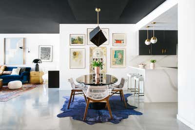  Maximalist Apartment Dining Room. cosmopolitan condo by Black Lacquer Design.