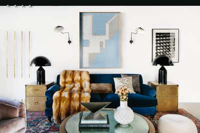  Maximalist Apartment Living Room. cosmopolitan condo by Black Lacquer Design.