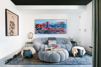  Maximalist Apartment Living Room. cosmopolitan condo by Black Lacquer Design.