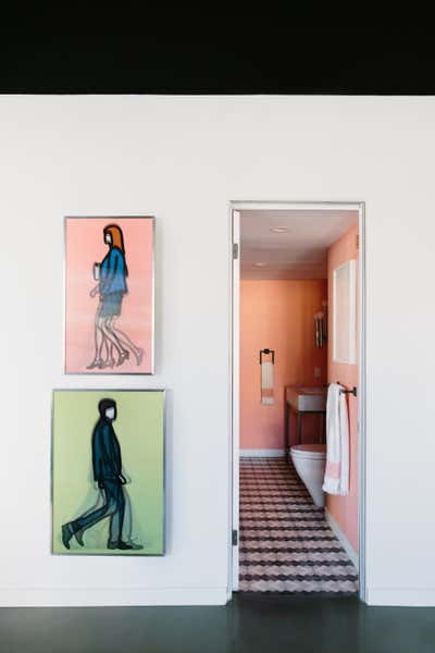  Maximalist Apartment Entry and Hall. cosmopolitan condo by Black Lacquer Design.