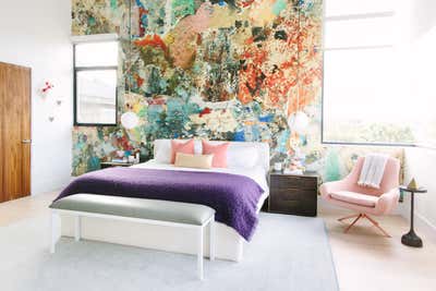  Maximalist Family Home Bedroom. manhattan beach modern by Black Lacquer Design.