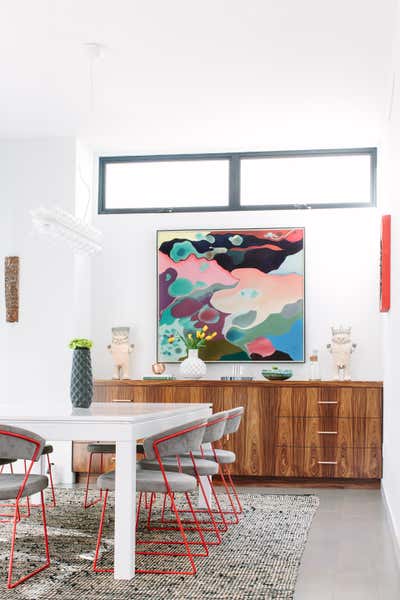  Modern Family Home Dining Room. manhattan beach modern by Black Lacquer Design.