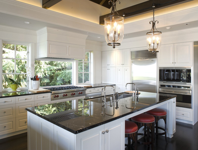  Transitional Family Home Kitchen. Magnolia by Hyde Evans Design.