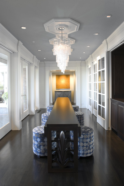  Transitional Family Home Entry and Hall. Magnolia by Hyde Evans Design.
