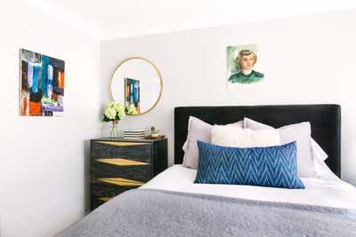  Eclectic Family Home Bedroom. los feliz spanish modern by Black Lacquer Design.
