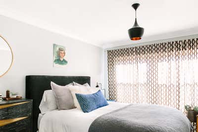  Bohemian Family Home Bedroom. los feliz spanish modern by Black Lacquer Design.