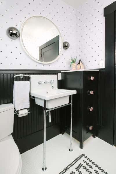  Arts and Crafts Craftsman Family Home Bathroom. arts + crafts glam by Black Lacquer Design.