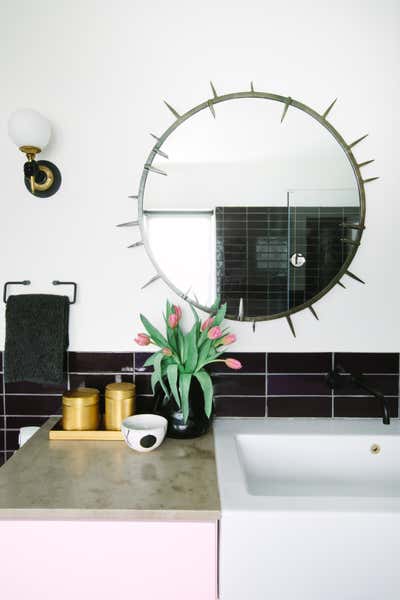  Craftsman Family Home Bathroom. arts + crafts glam by Black Lacquer Design.
