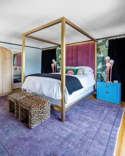  Mediterranean Family Home Bedroom. Whimsical Mediterranean Villa by Black Lacquer Design.