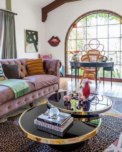  Mediterranean Family Home Living Room. Whimsical Mediterranean Villa by Black Lacquer Design.