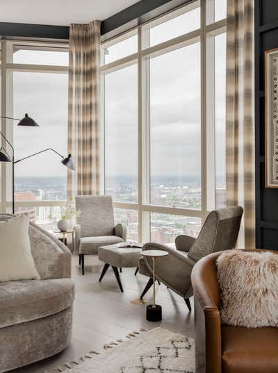 Modern Open Plan. Modern Penthouse by Robin Gannon Interiors.