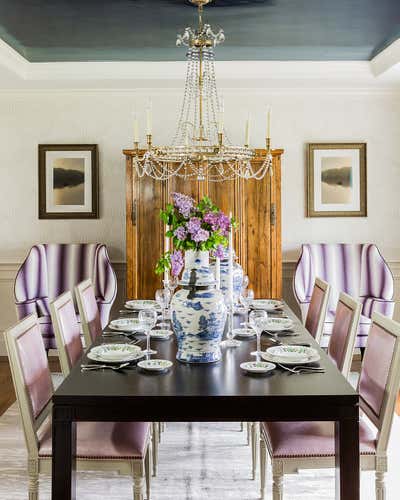  Traditional Family Home Dining Room. New Colonial by Robin Gannon Interiors.