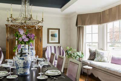  Traditional Family Home Dining Room. New Colonial by Robin Gannon Interiors.