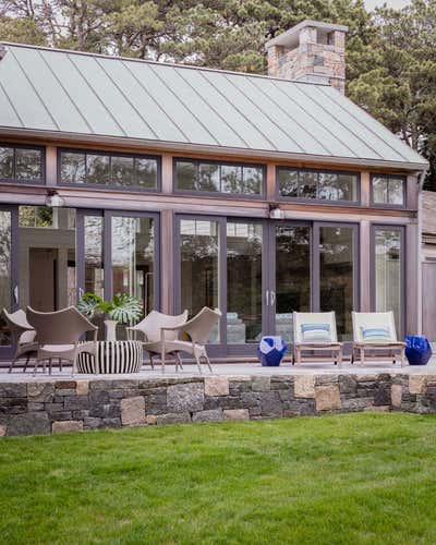  Modern Family Home Patio and Deck. Cape Cod Modern by Robin Gannon Interiors.