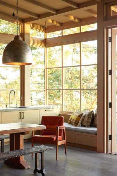  Modern Country Vacation Home Dining Room. Hillside Sanctuary by Hoedemaker Pfeiffer.