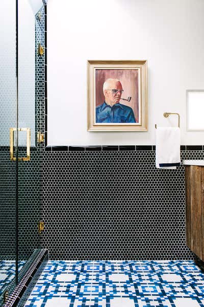  Eclectic Family Home Bathroom. Hollywood Hills Hideaway by Black Lacquer Design.