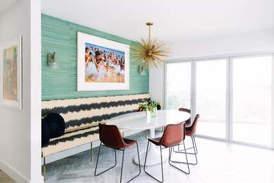  Mid-Century Modern Family Home Dining Room. Hollywood Hills Hideaway by Black Lacquer Design.