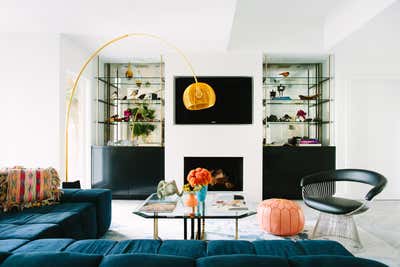  Mid-Century Modern Family Home Living Room. Hollywood Hills Hideaway by Black Lacquer Design.