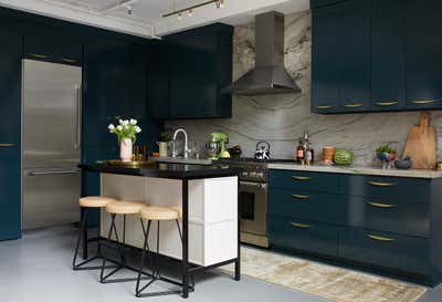  Eclectic Apartment Kitchen. silver lake loft by Black Lacquer Design.