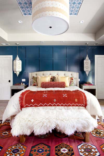  Bohemian Moroccan Family Home Bedroom. Bespoke Casual by Lisa Queen Design.