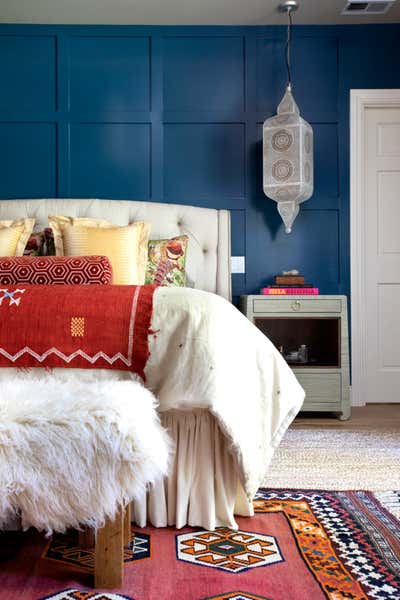  Moroccan Bohemian Family Home Bedroom. Bespoke Casual by Lisa Queen Design.
