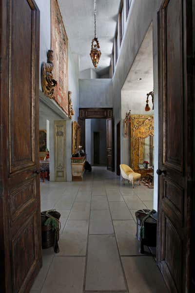  Eclectic Family Home Entry and Hall. beverly hills residence by Andrea Michaelson Design.