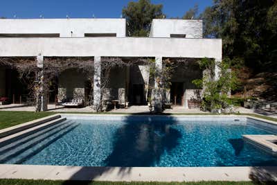  Eclectic Family Home Exterior. beverly hills residence by Andrea Michaelson Design.